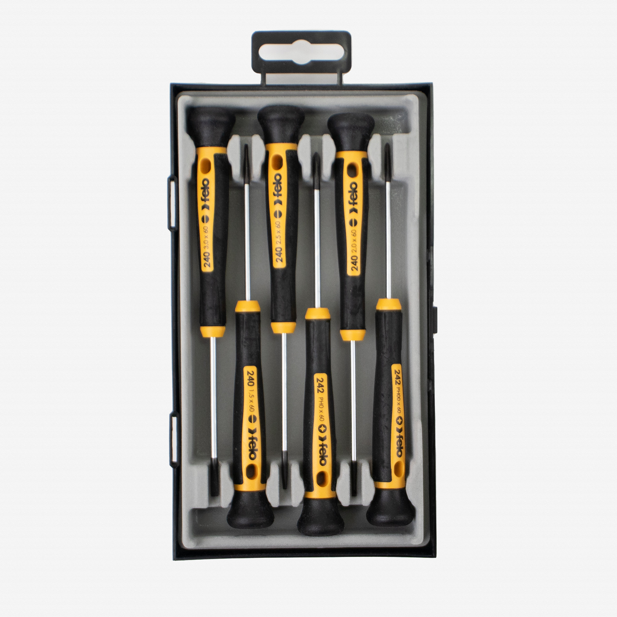 Felo 6 Piece Slotted & Phillips Precision Screwdriver Set