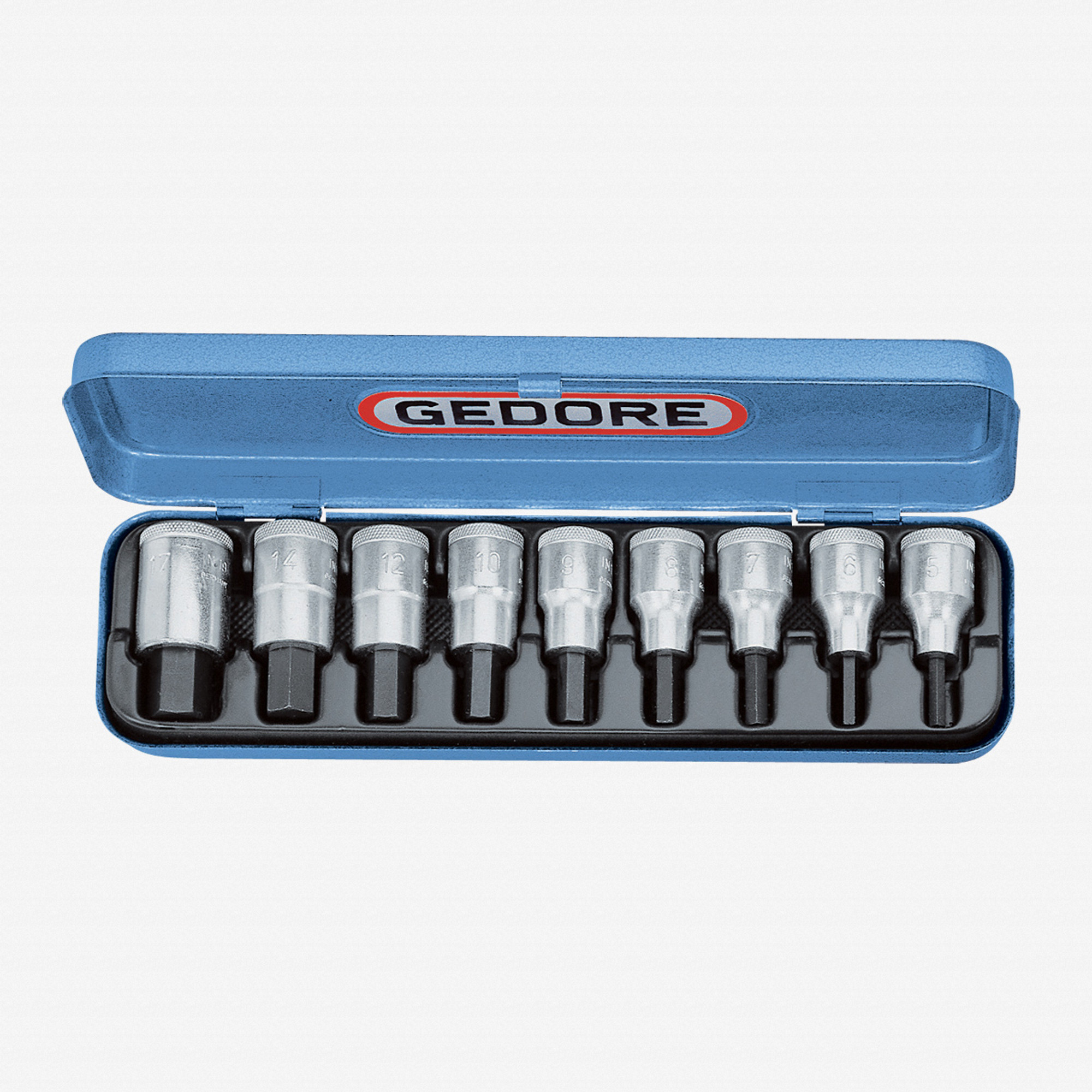 Gedore 6156250 IN 19 PM Screwdriver bit socket set 1/2