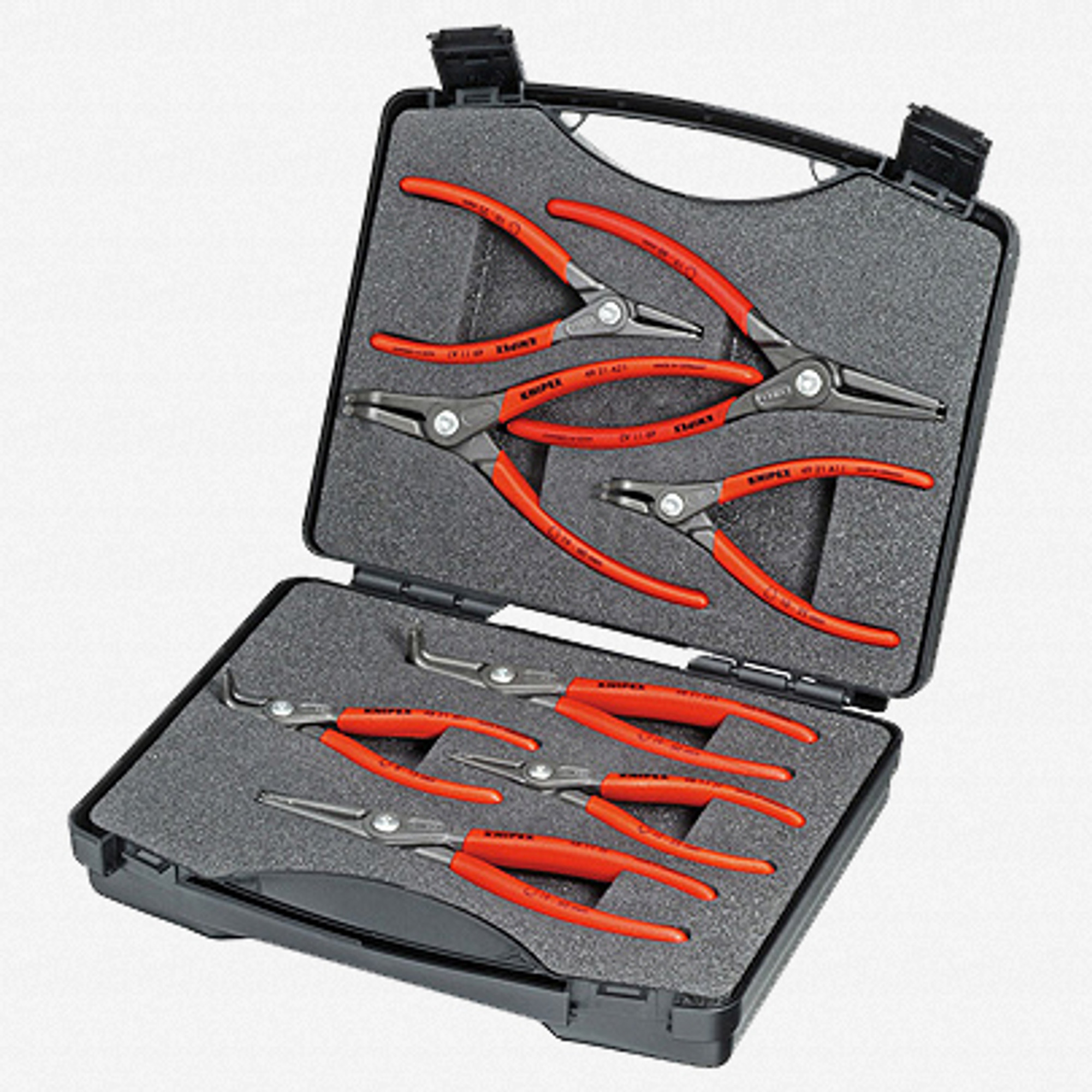 Knipex 8 Piece Precision Circlip Pliers Set with Case