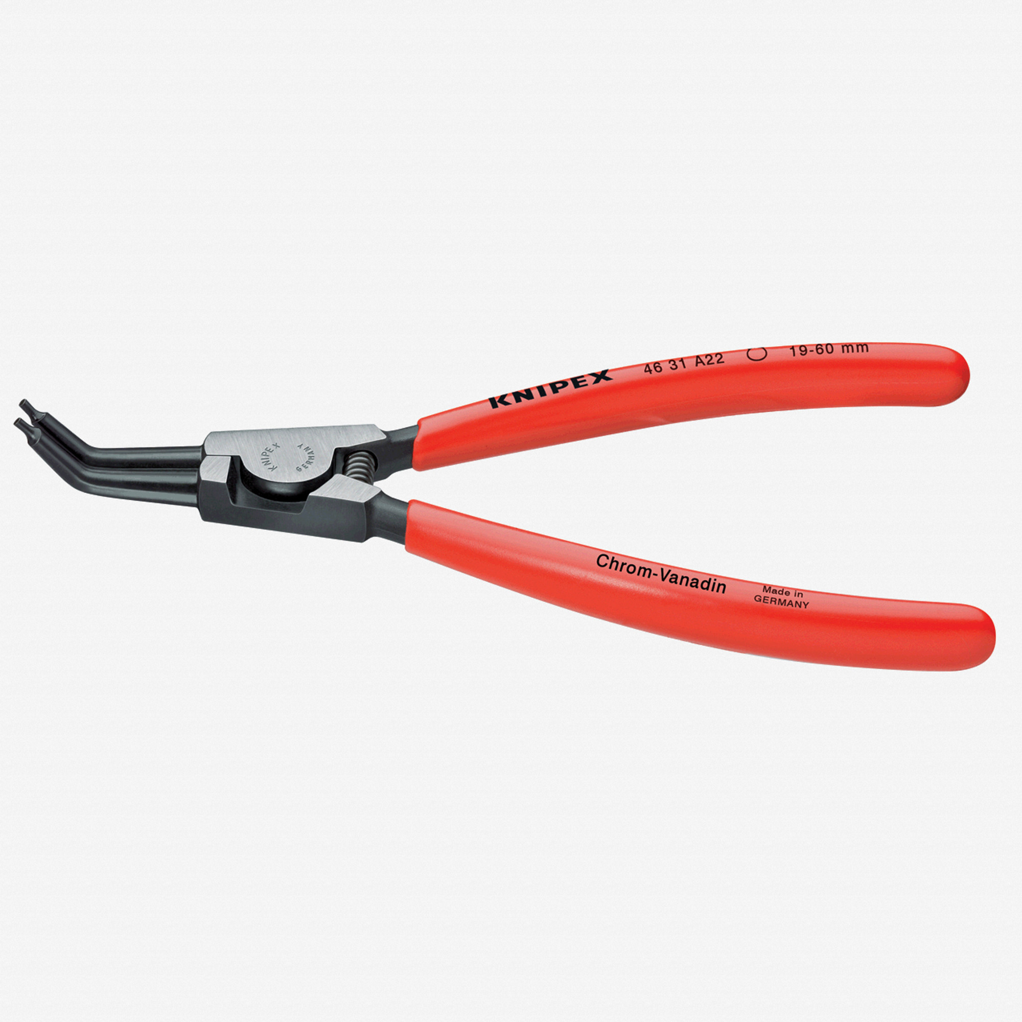 Knipex 45 Degree Angled Tip External Circlip Pliers 10-25 mm dia