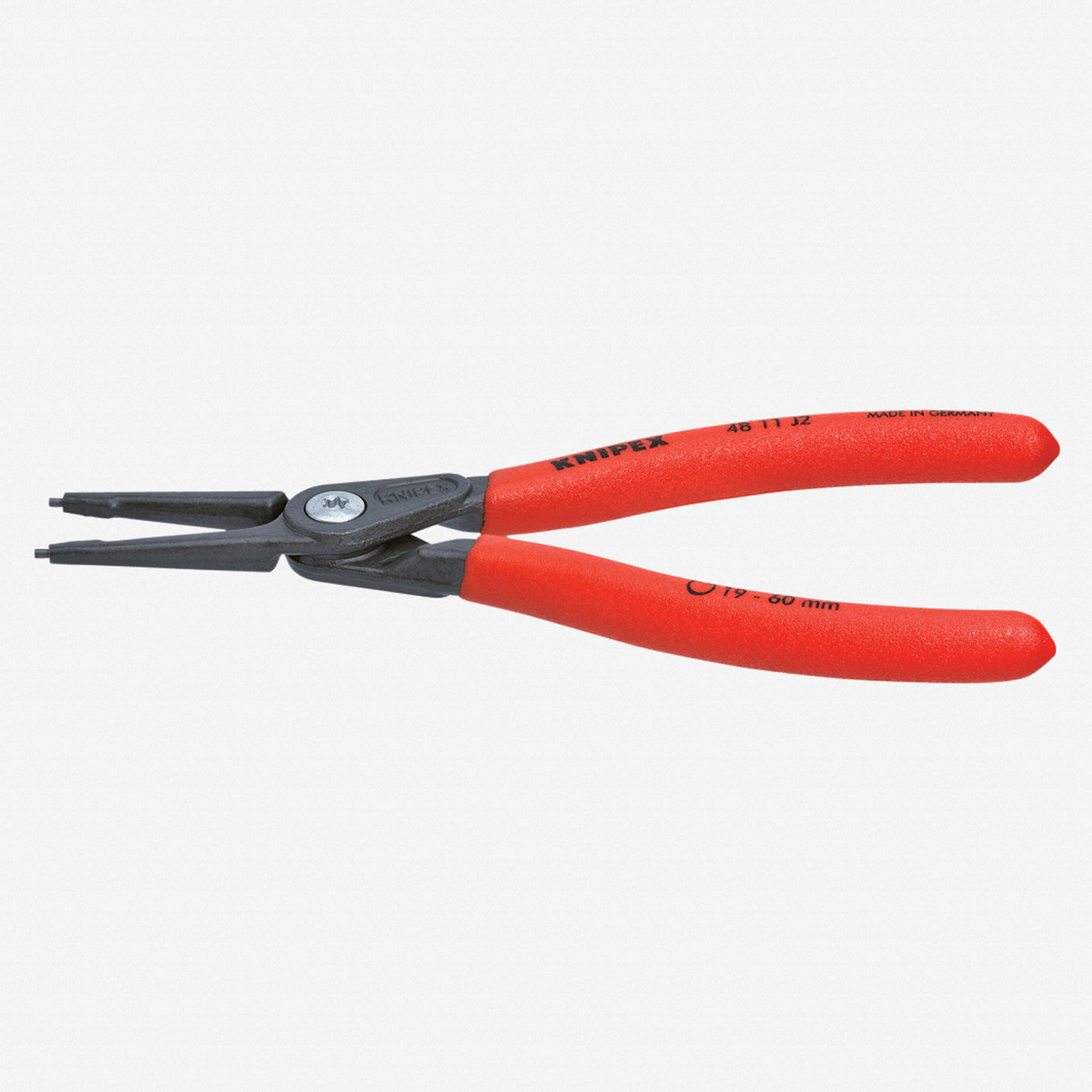 Knipex Precision Straight Tip Internal Circlip Pliers 12-25 mm dia -  Plastic Grip