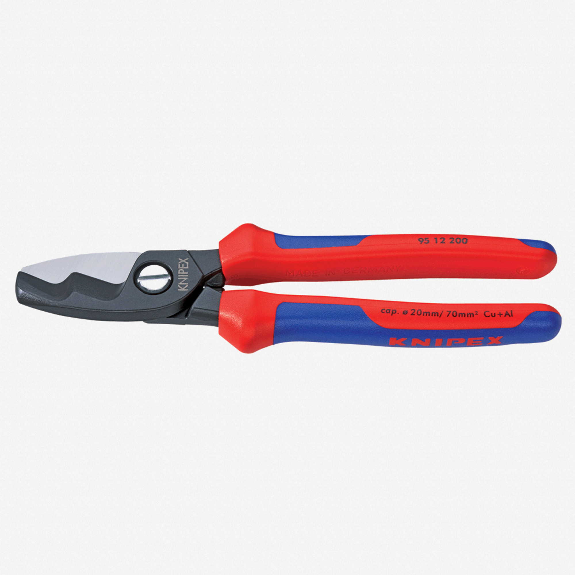 Knipex 8 Cable Shears with twin cutting edge - MultiGrip