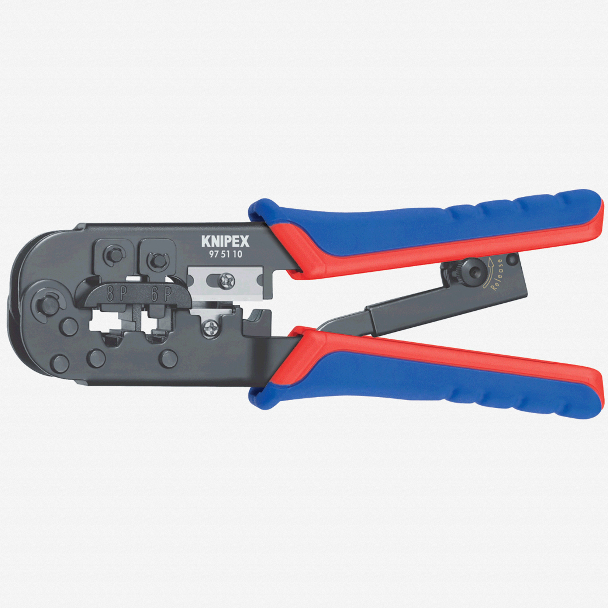 Knipex 97-51-10 Crimping Pliers for Western plugs - MultiGrip - KC Tool