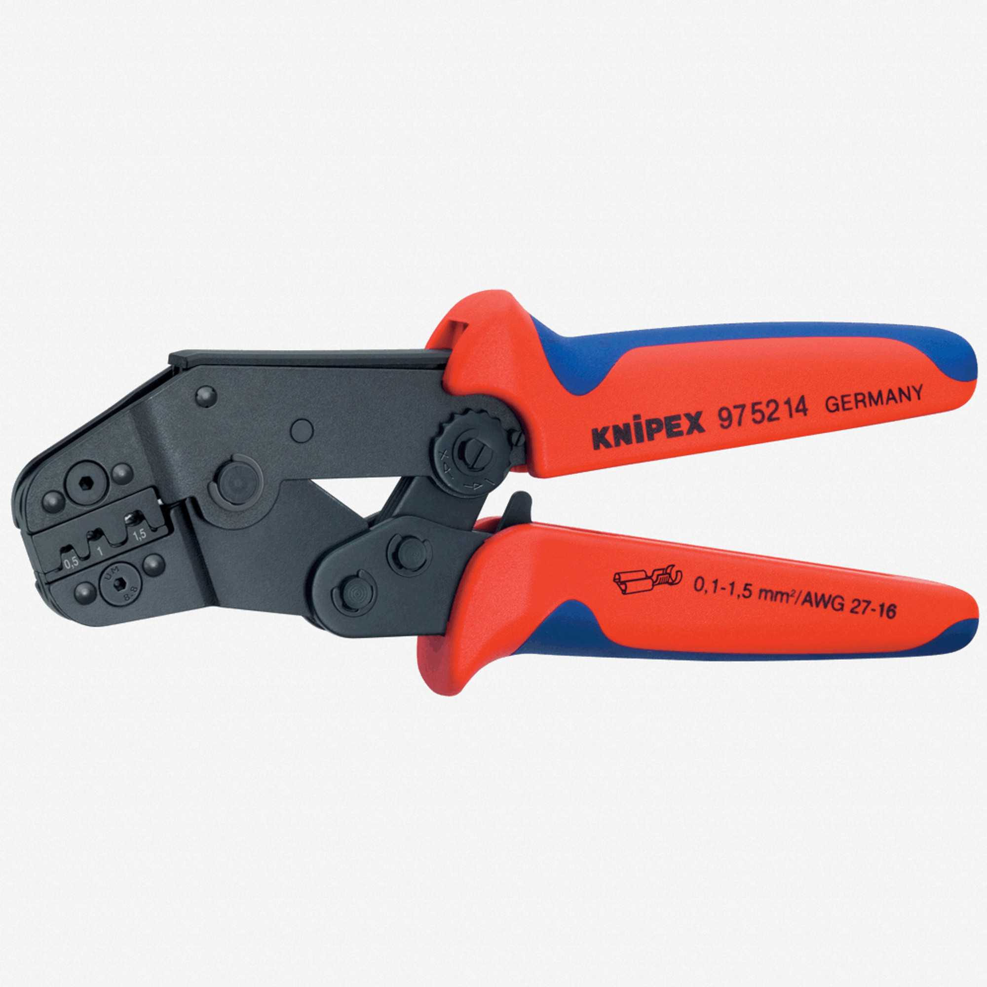 KNIPEX 97 52 09 3-Position Contact Crimping Pliers-