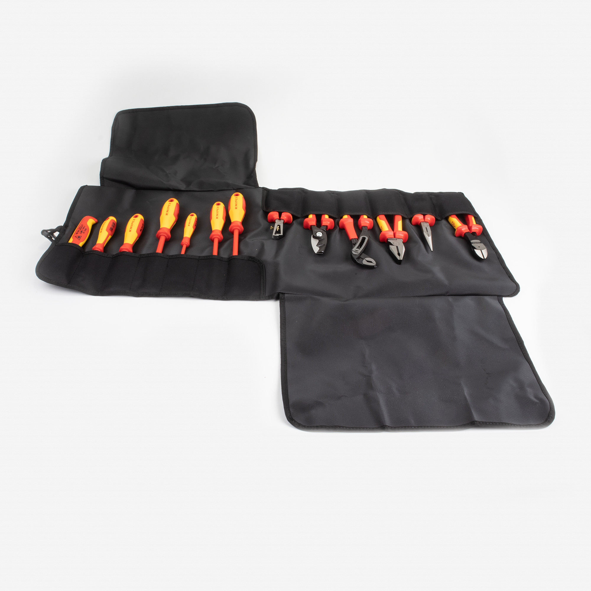 Knipex 13 Piece Electricians Set in Tool Roll - Insulated | Knipex