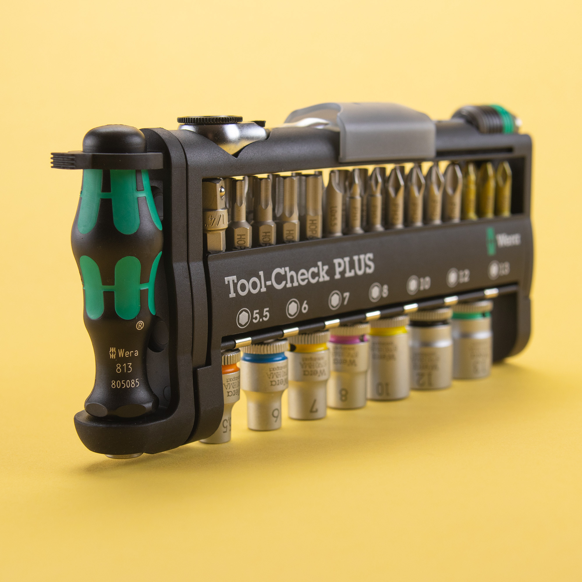 Wera Tools 056490 Tool-Check Plus Bit Ratchet Set with Sockets  