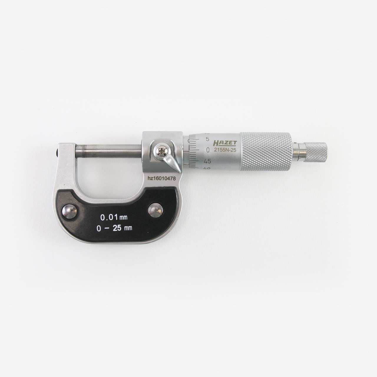 Hazet Micrometro Professionale 0-25mm - Strumento Di Precisione Con Lettura 0,01mm Per Officina - Foto 8