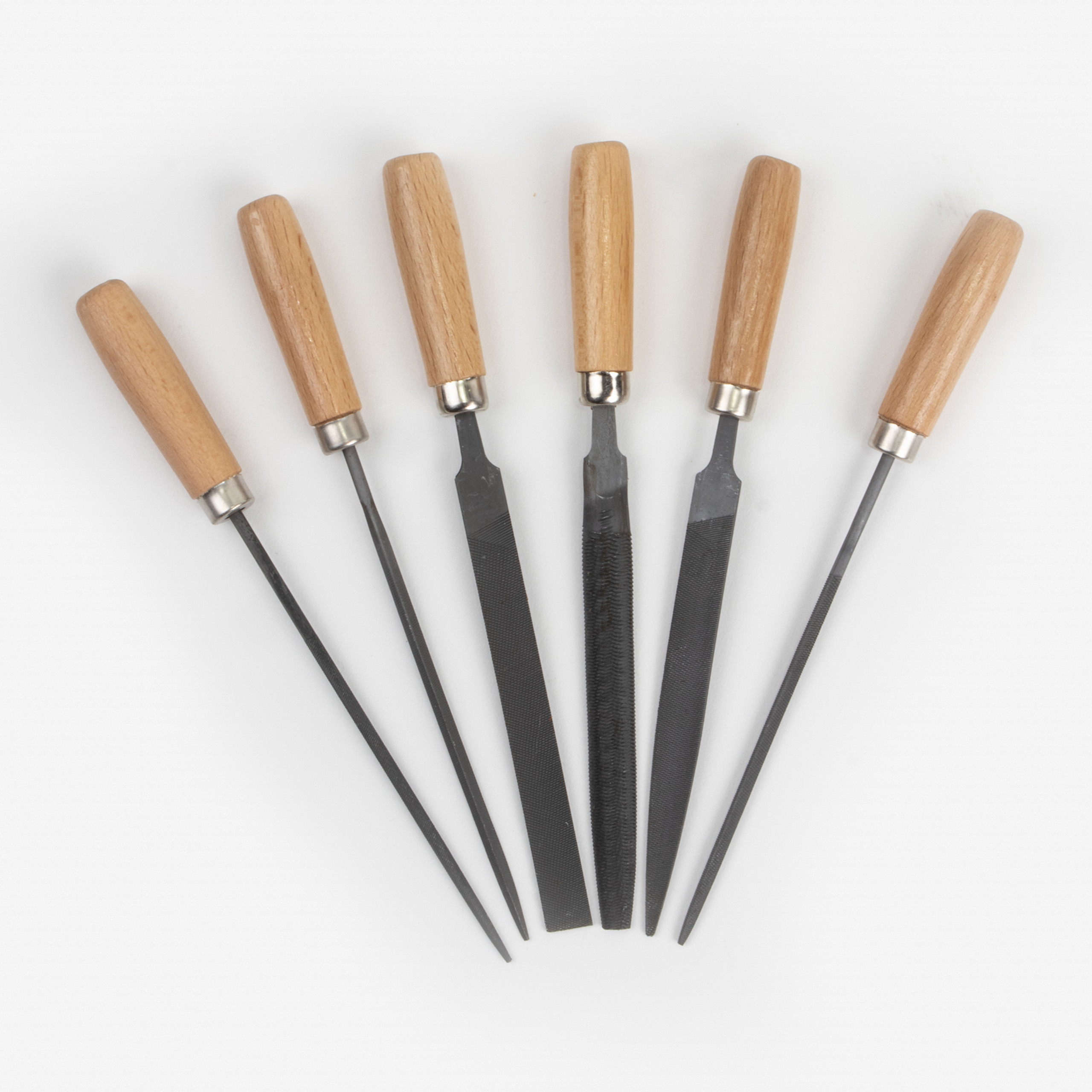 Set Of 6 Pieces-Pippin, Round, Warding Files, Pin Tumbling Tweezer