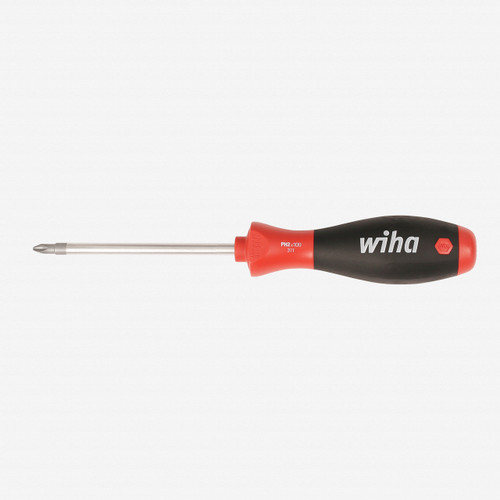 Wiha Tools 31202 Soft Finish Grip Heavy Duty W/ Hex Bolster Phillips #2 by 100mm
