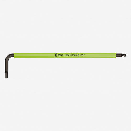 Wera 022631 3/32" x 112mm Hex + Ball End Hex L-key (Bright Green) - KC Tool