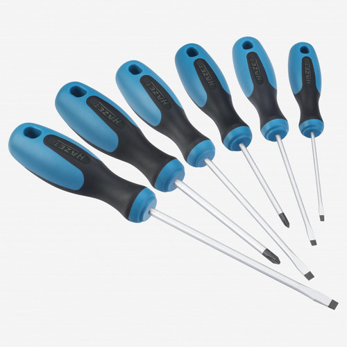 Hazet 810/6 Screwdriver Set - Slotted and Phillips, 6 Pieces - KC Tool