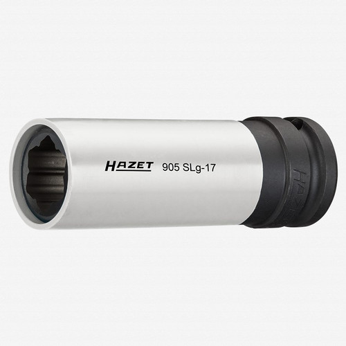 Hazet 905SLG-17 17mm Impact socket (special profile) for hybrid wheel bolts Mercedes-Benz 1/2" - KC Tool