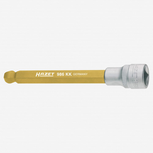 Hazet 986KK-8 8mm Ball End Hex TiN Socket 1/2" - Long - KC Tool
