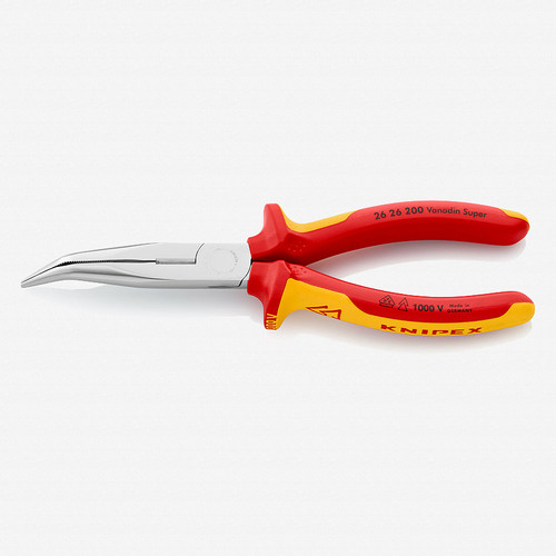 Knipex 2616200 8" Snipe Nose Side Cutting Pliers (Stork Beak Pliers
