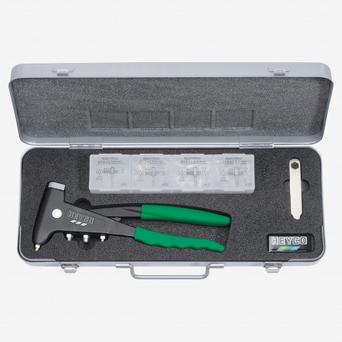 Heyco 2620001 Blind Rivet Tool Set in Metal Case - KC Tool