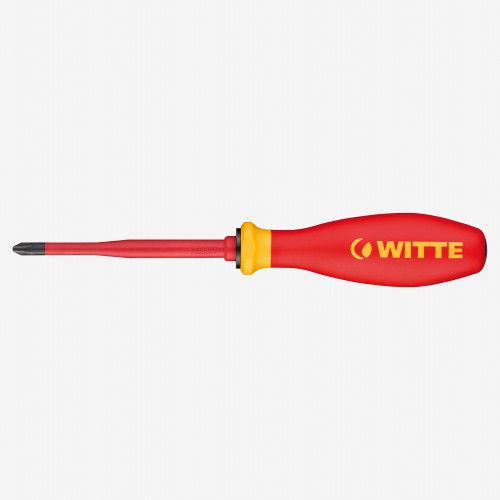 Witte 76023 Pro VDE Slim Phillips Screwdriver, #2 x 100mm - KC Tool