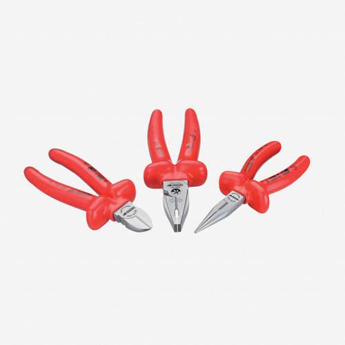 Gedore VDE S 8003 VDE Pliers set with VDE dipped insulation 3 pcs - KC Tool