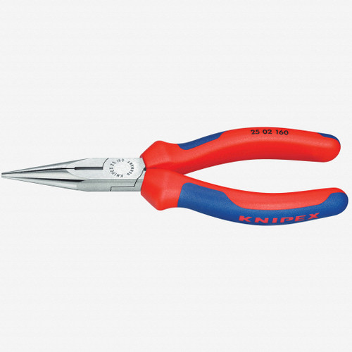 Knipex 25-02-160 6.3" Snipe Nose Side Cutting Pliers (Radio Pliers) - MultiGrip - KC Tool