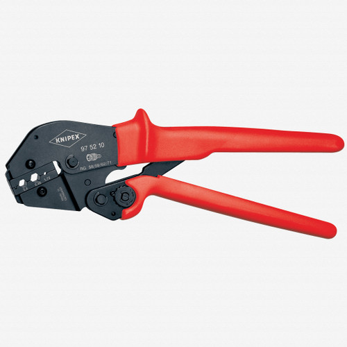 Knipex 97-52-10 Crimping Pliers w/ Lever Transmission - Coax-, BNC- and TNC- connectors - KC Tool
