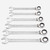 Hazet 606/6-1 Ratcheting combination wrench set 6 pc metric 21-32mm - KC Tool