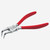 NWS 178-42-I31 7.75" Circlip Pliers-Matte Chromium - Plastic Grip - KC Tool