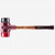 Halder Simplex Mallet with Black Rubber/Red Plastic Inserts and Cast Iron Housing, 2.36" / 52.91 oz. - KC Tool