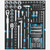 Hazet 163D-1/148 Ratchet and Socket Set in Foam Tray, 1/2" and 1/4" Drive, 148 Pieces - KC Tool