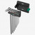 Wera 022102 950/9 Hex-Plus 8 L-key Set, Metric, Chrome-plated, 9 Pieces - KC Tool