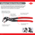 Knipex 88-02-180 7" Alligator Pliers - MultiGrip - KC Tool