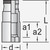 Gedore 50 MH Spark plug socket with magnet 20.8 mm 1/2" - KC Tool