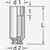 Gedore K 21 L 22 Impact socket 1", long 22 mm - KC Tool