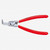 Knipex 46-23-A31 90 Degree Angled Tip External Circlip Pliers 40-100 mm dia - Chrome w/ Plastic Grip - KC Tool