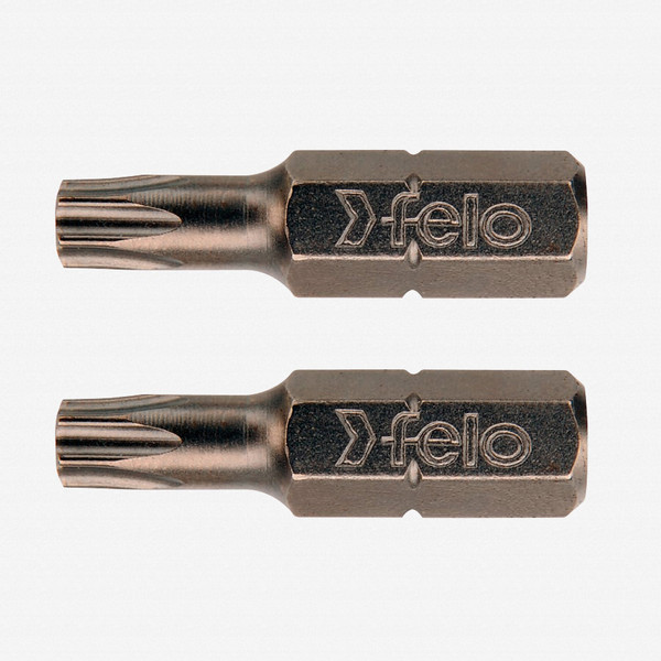 Felo 10299 Torx T10 x 1" Bits on 1/4" stock - 2 per pkg - KC Tool