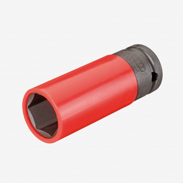 Gedore K 19 LS 21 Impact socket 1/2" with protective sleeve, 21 mm - KC Tool