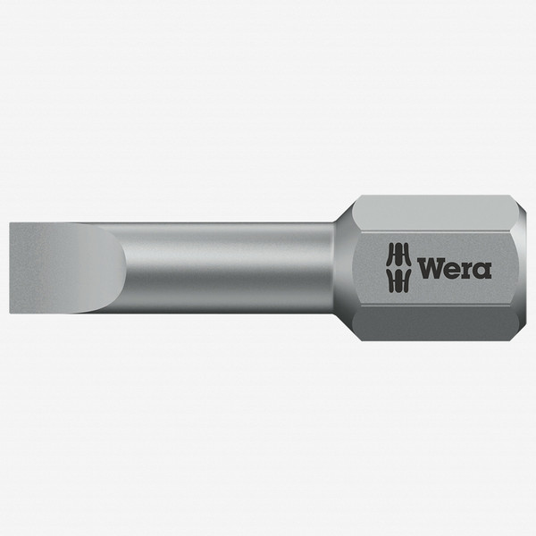 Wera 056233 1.2 x 6.5 x 25mm Slotted Bit - KC Tool