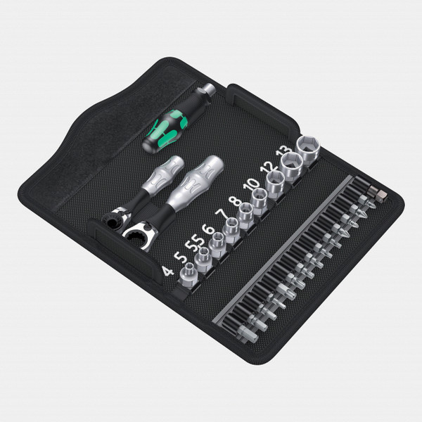 Wera Tools 056490 Tool-Check Plus Bit Ratchet Set with Sockets