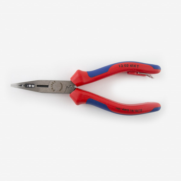 Knipex 13-02-614-T 4 in 1 Electricians Pliers - AWG 10,12,14 - MultiGrip Tethered Attachment - KC Tool