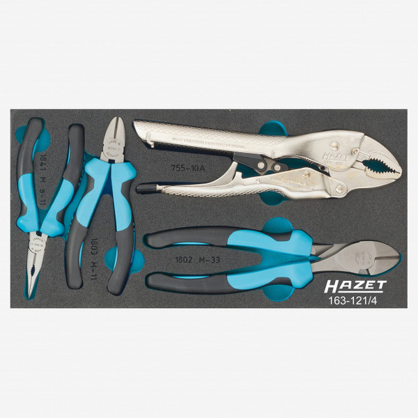 Hazet 163-226/4 VDE Insulated Pliers Set, 4 Pieces | Hazet at KC Tool