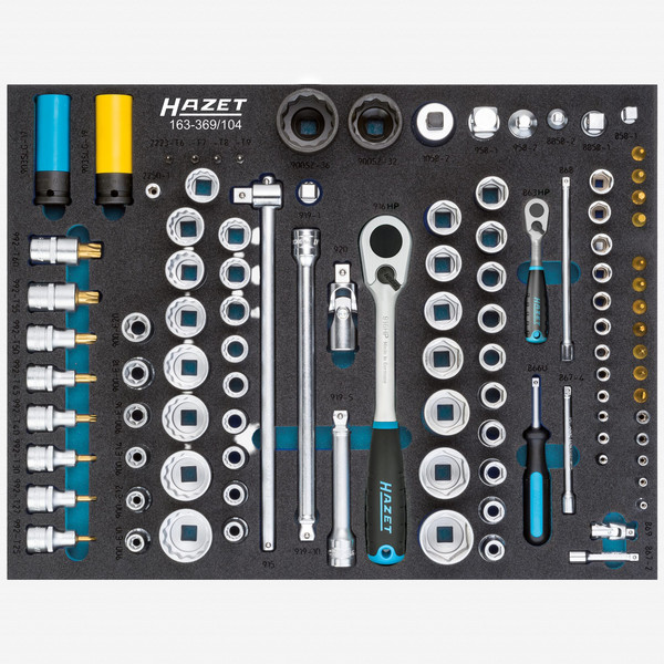 Hazet 163-369/104 Socket set  - KC Tool