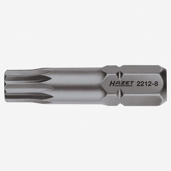 Hazet 2212-8 M8 x 38mm Triple-Square XZN Bit - 5/16" Drive  - KC Tool