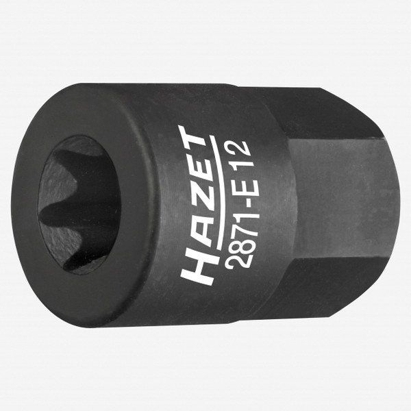 Hazet 2871-E12 E12 Turbocharger / manifold Torx socket 17mm drive - KC Tool
