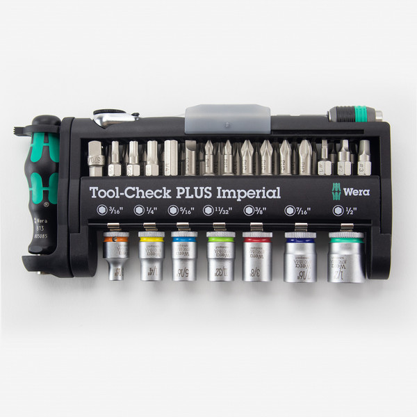 Wera 056491 Tool-Check Plus Bit Ratchet Set with Sockets - Imperial - KC Tool