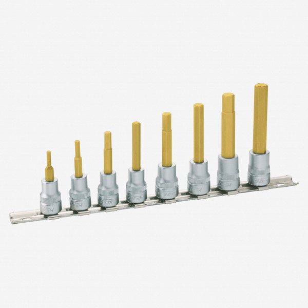 Hazet 8801/6 6 Pc Hex Titanium-Nitride 3/8