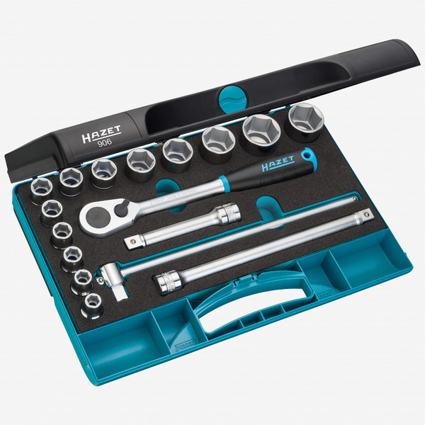 Hazet 906 17Pc 1/2" Metric Socket Set  - KC Tool