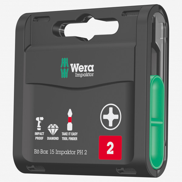 Wera Tools 057750 Bit-Box 20 PH Phillips #2