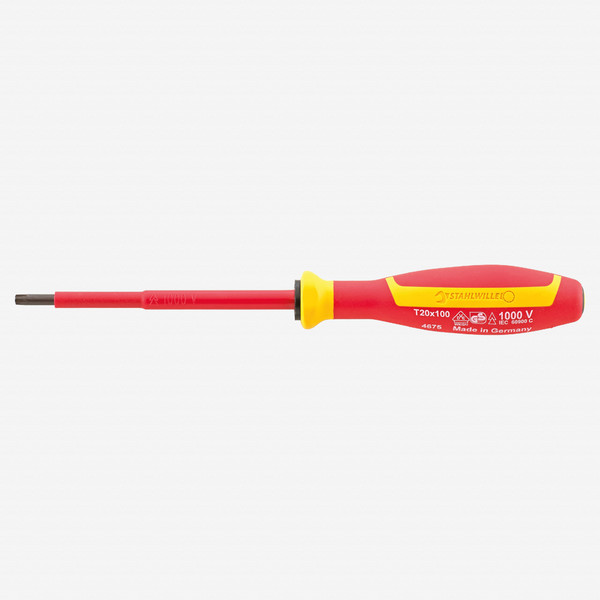 Stahlwille 4675 VDE DRALL+ T10 x 60mm Insulated Torx Screwdriver - KC Tool