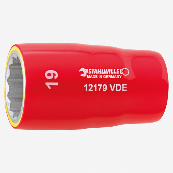 Stahlwille 12179 VDE Socket 12 mm, 1/2" Drive - KC Tool