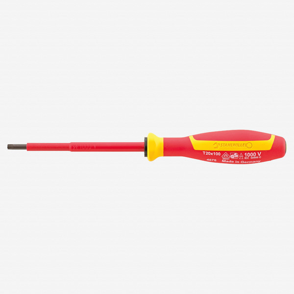 Stahlwille 4675 VDE DRALL+ T30 x 100mm Insulated Torx Screwdriver - KC Tool