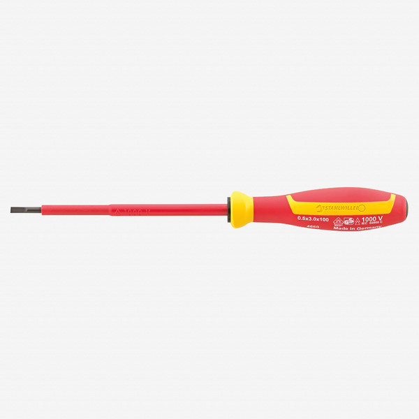 Stahlwille 4660 VDE DRALL+ 6.5 x 150mm Insulated Slotted Screwdriver - KC Tool