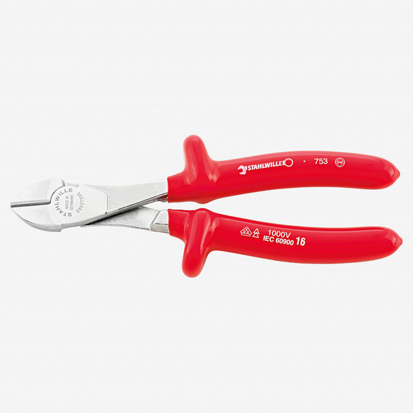 Stahlwille 6602 VDE heavy duty side cutters, 160 mm - Dip-coated - KC Tool